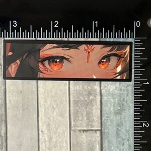 🌀10/$10🌀 Comic Girl Eyes Reusable Waterproof Vinyl Sticker Decal